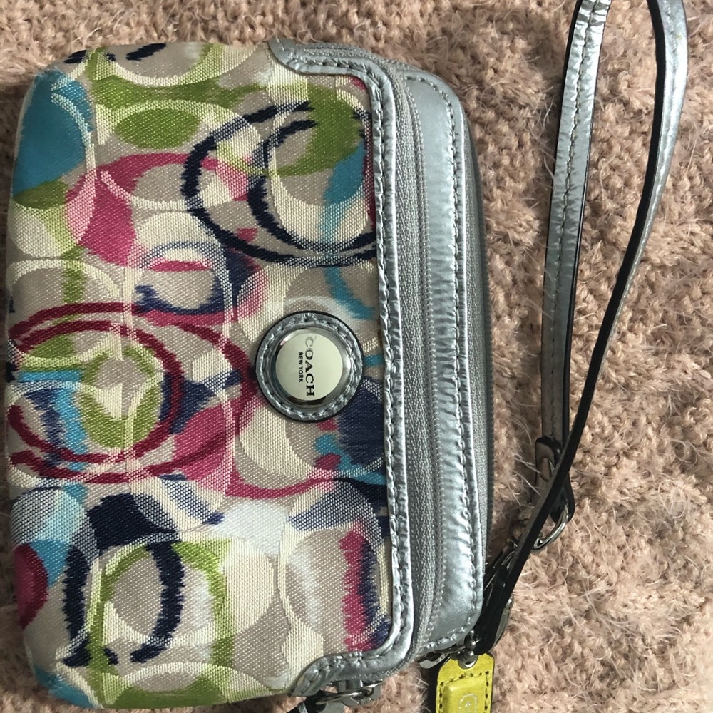 Coach Signature Wristlet - Picture 2 of 4